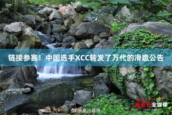 链接参赛！中国选手XCC转发了万代的滑跪公告